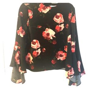 Carmen Marc Valvo floral top
